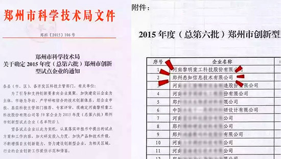 河南黎明重工入选2015年度第六批郑州市创新型试点企业